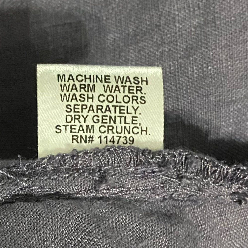FLAX Linen Gray Open Front Drape Vest Sleeveless Side Pockets Resort Wear Small - Picture 15 of 16